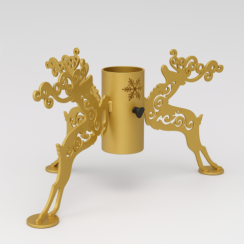 Suport metalic pentru brad natural cu tulpina mare - diametru 100 mm [1]