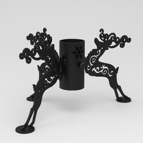 Suport metalic pentru brad natural cu tulpina mare - diametru 100 mm [3]