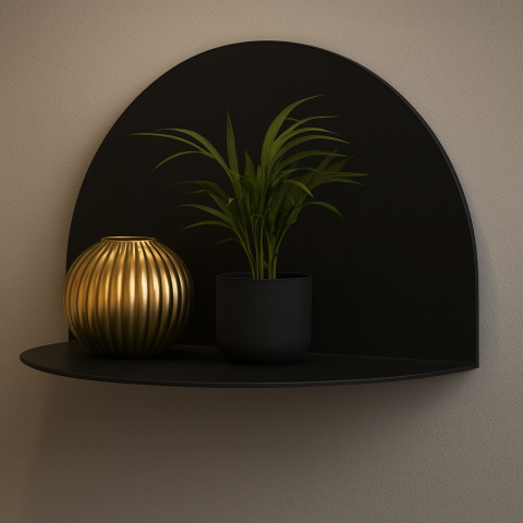 Raft Arcus din aluminiu cu design curbat | Ø40 cm [1]