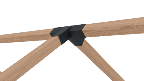 Pergola Kit 630 - Metal Connectors for Rectangular Pergolas with Roof | Recommended Length 5-8m [9]