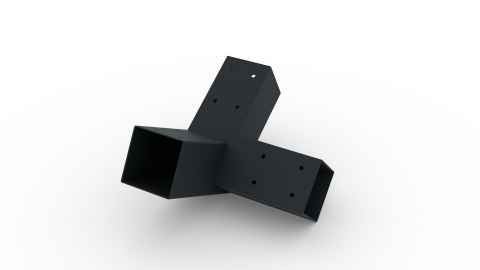 Pergola Kit 630 - Metal Connectors for Rectangular Pergolas with Roof | Recommended Length 5-8m [13]