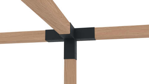 Pergola Kit 690 - Metal Connectors for Rectangular Pergolas Without Roof | Length up to 10m [6]