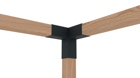 Pergola Kit 690 - Metal Connectors for Rectangular Pergolas Without Roof | Length up to 10m [7]