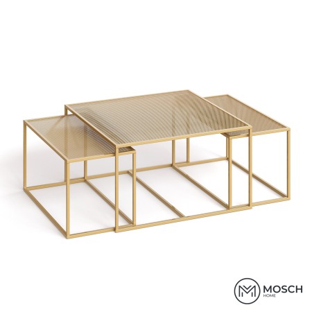 Rectangular coffee tables - Set of 3 Metal Coffee Tables | Argentina 25294