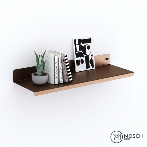 Raft metalic realizat din aluminiu pentru decoratiuni 60 cm lungime design indoit in fata [5]