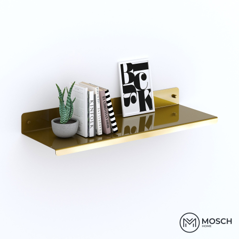 Raft metalic realizat din aluminiu pentru decoratiuni 60 cm lungime design indoit in fata [1]