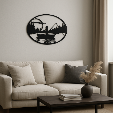 Wall Decorations - Decorative metal cut-out panel - The Fisher's Escape