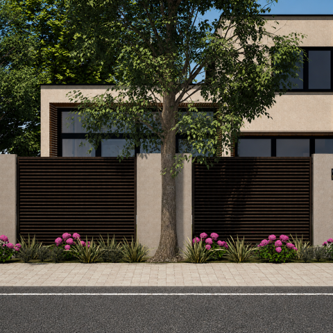 Gard Metalic - Panouri Gard Jaluzea Orizontale la Comandă din Aluminiu sau Oțel – Dimensiuni Personalizate, Design Modern și Durabil