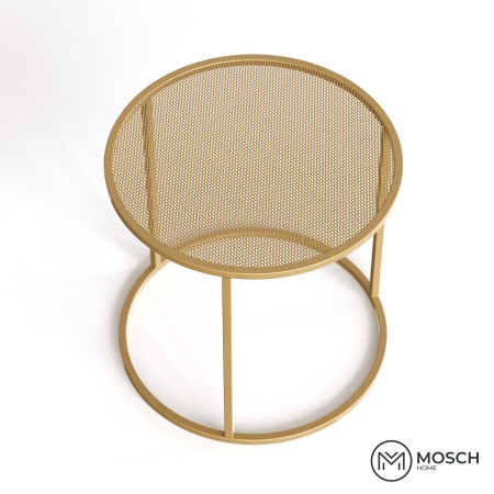 Mese de cafea rotunde - Măsuță de cafea rotundă metalică 500x500x480 mm | Mosch Home