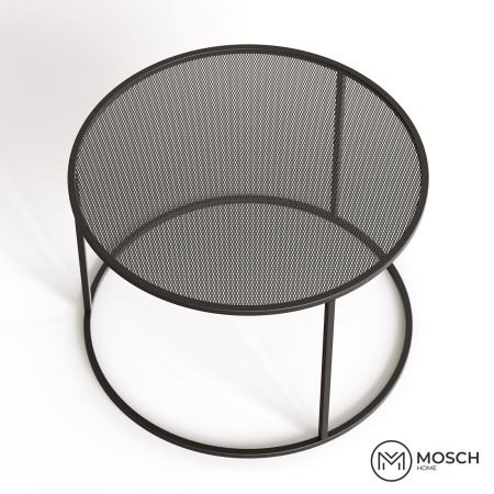 Masă de cafea rotundă cu blat din plasă metalică 12865.1|700x700x480 mm [4]
