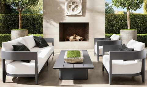 Grădina în Detaliu - Set mobilier premium din aluminiu, pentru terasa/gradina/balcon, model Nisa
