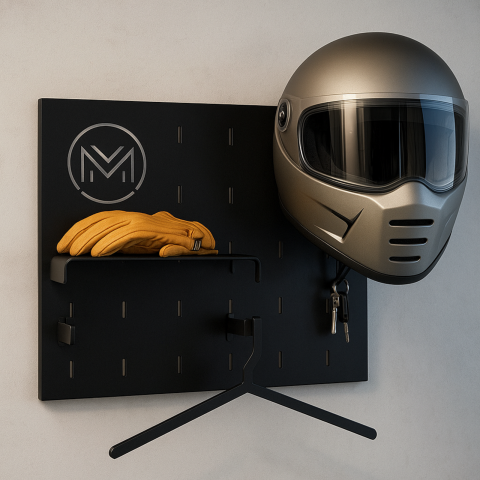 Suport din aluminiu pentru geaca si casca pentru motociclete [3]