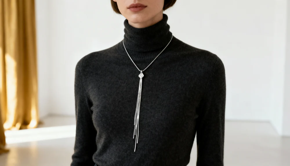 Arta suprapunerii colierelor peste tricotajele de iarnă