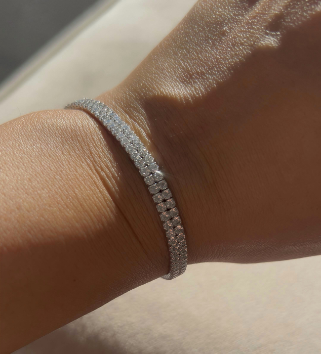 bratara dubla tennis argint [3]