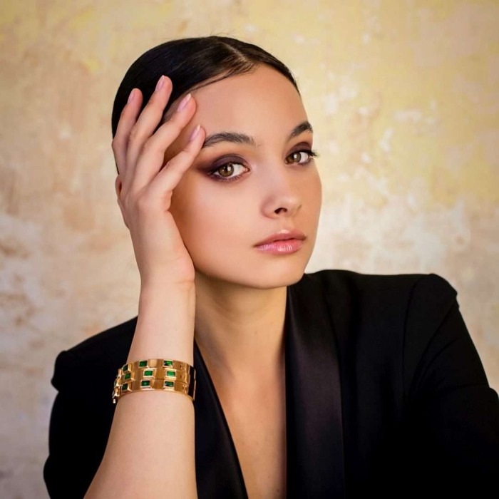 Bratara fixa cristal verde Zena [2]