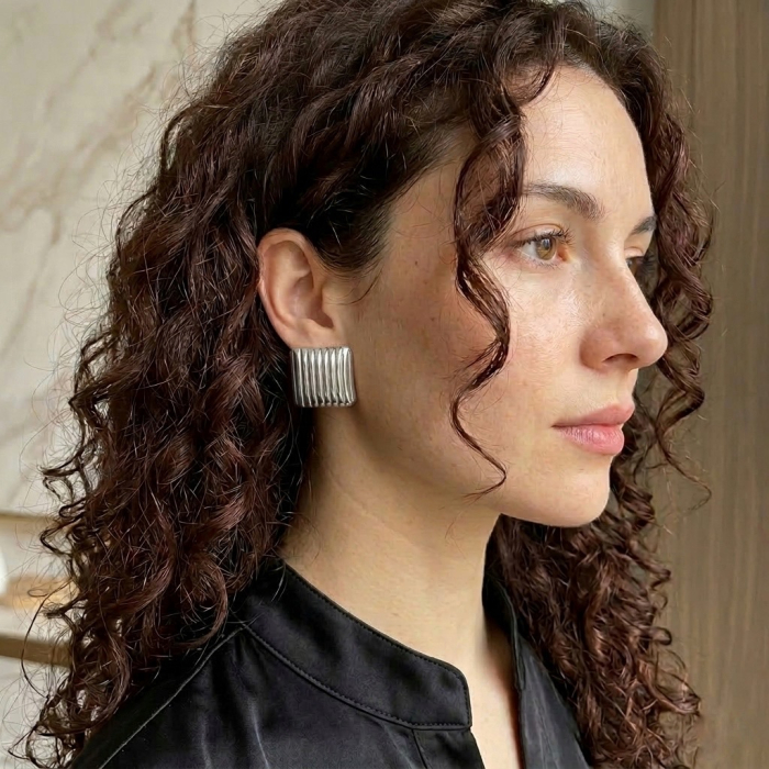 cercei patrati argintii Karina [2]