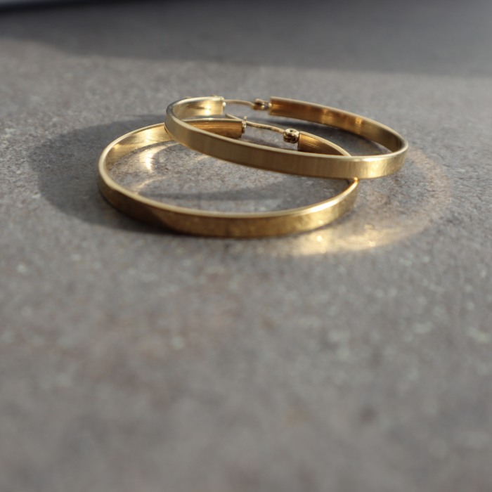 Cercei rotunzi aurii Sanja [3]