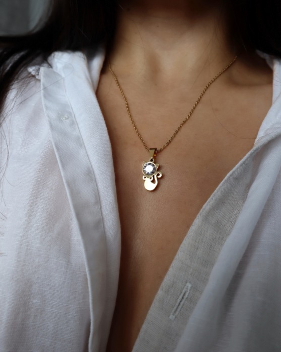 Colier cu pandantiv pisica [2]