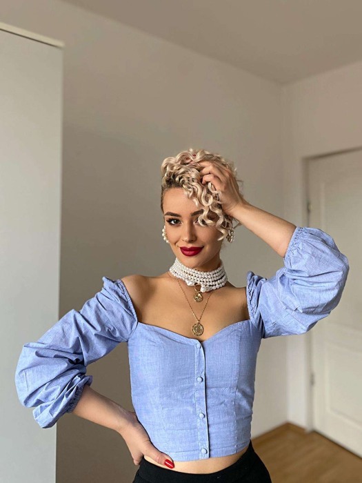 Colier cu perle baroc Korine [4]