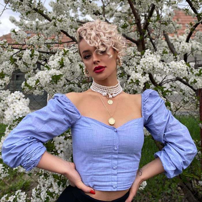 Colier cu perle baroc Korine [3]