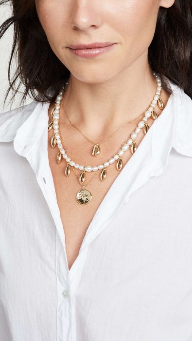 Colier cu scoici si perle Nahla [5]