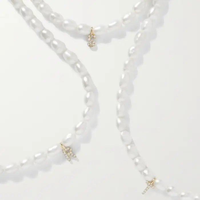 Colier perle initiala Vektra [2]