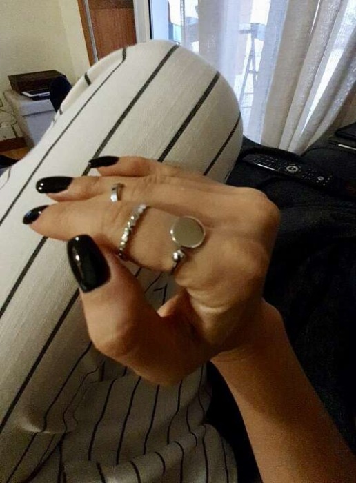 Inel geometric argintiu Karla [3]