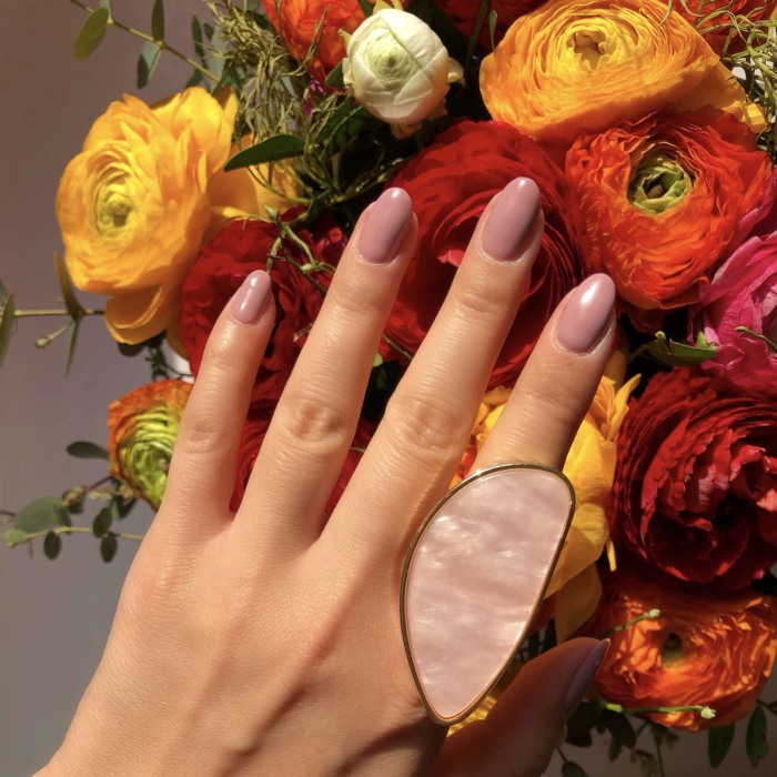 Inel statement Alia roz [2]