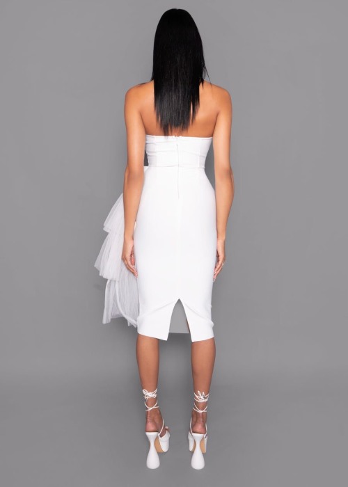 Rochie alba eleganta Marissa [2]