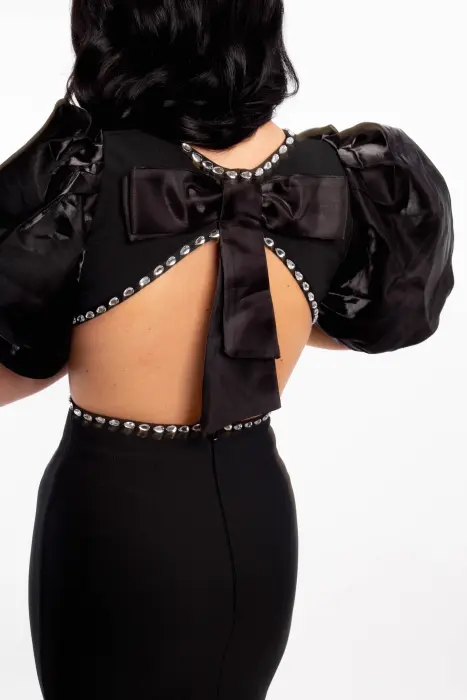 Rochie neagra cristale Kimberly [3]