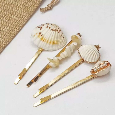 Agrafe par cu scoici si perle SET [1]