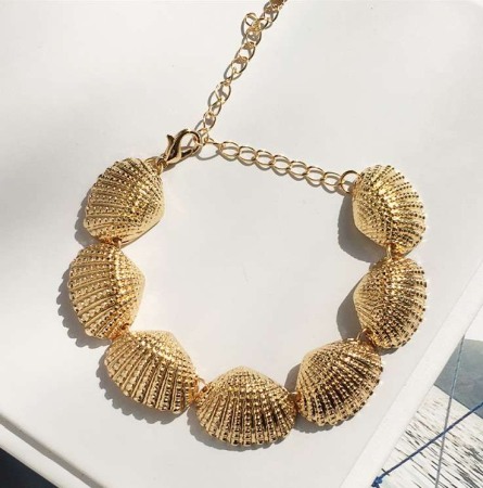 Bratara scoici aurii supradimensionate [0]