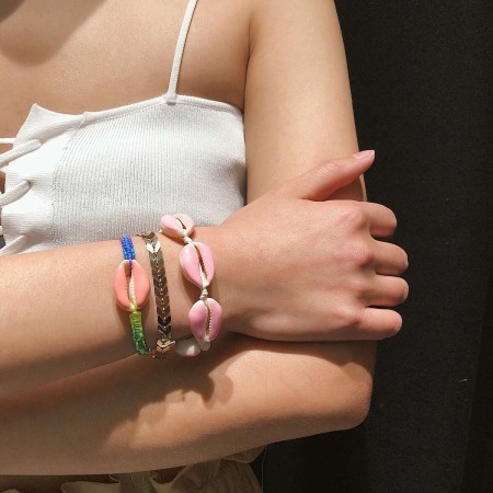 Bratara scoici roz Candy [1]