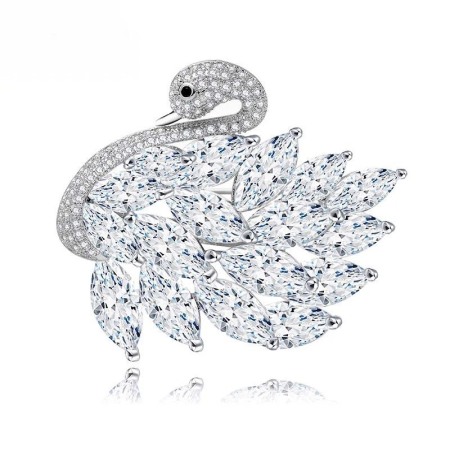 Brose - Brosa lebada swarovski Swan
