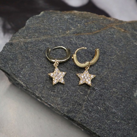 Cercei creole cu charm stea Selita [0]