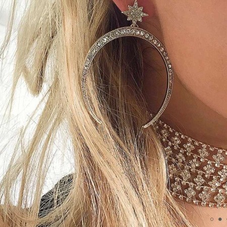 Cercei Eleganti Luna si Stea [1]