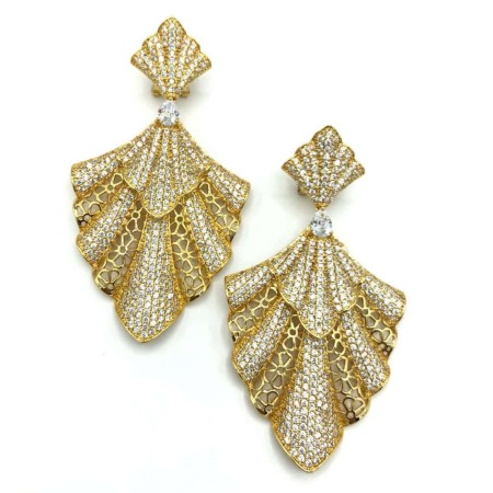 Cercei eleganti Maivia Gold [0]