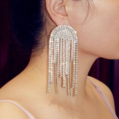 Cercei franjuri cristale Camilla [2]