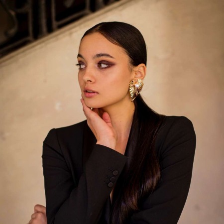 Cercei frunza Kalla [1]