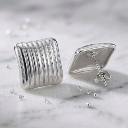 cercei patrati argintii Karina [2]