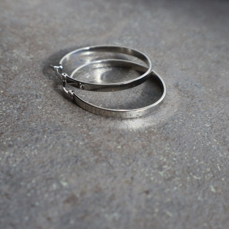 Cercei rotunzi argintii Sanja S [0]