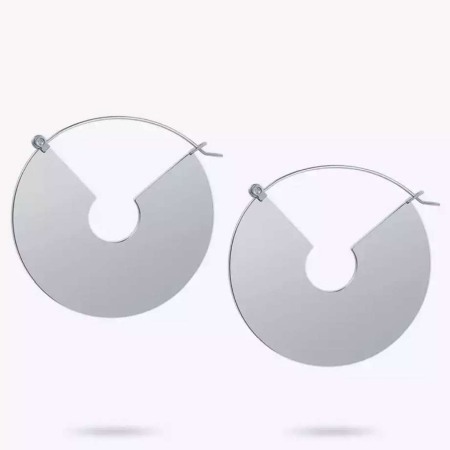 Cercei rotunzi argintiu [0]