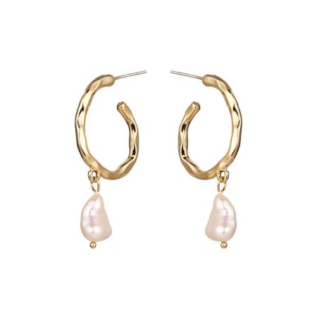 Cercei rotunzi cu perla baroc Augusta [0]