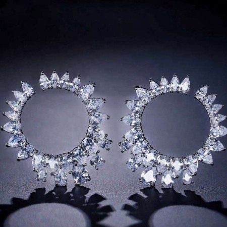 Cercei rotunzi stralucitori Melody [0]