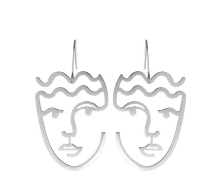 Cercei statement masca Chloe S [0]