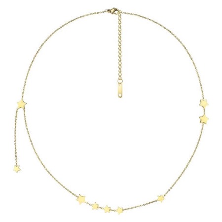 Chokers si coliere - colier stelute auriu
