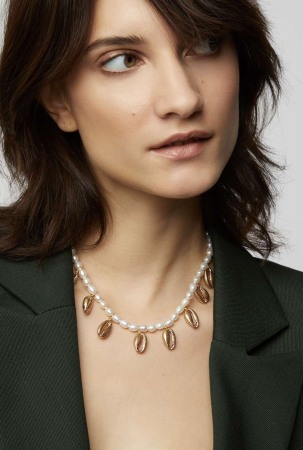 Colier cu scoici si perle Nahla [1]