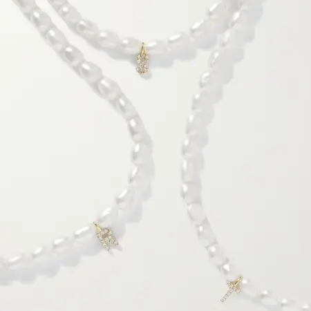 Colier perle initiala Vektra [1]