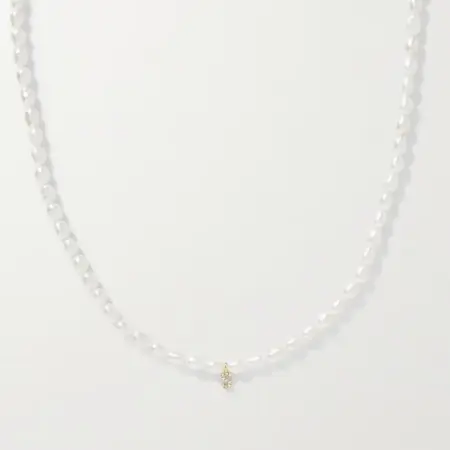 Colier perle initiala Vektra [0]