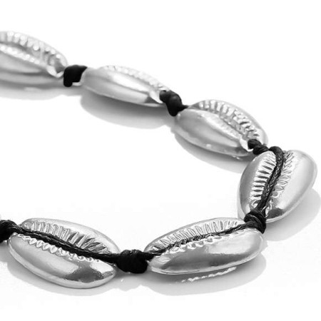 Chokers si coliere - Colier scoici argintii